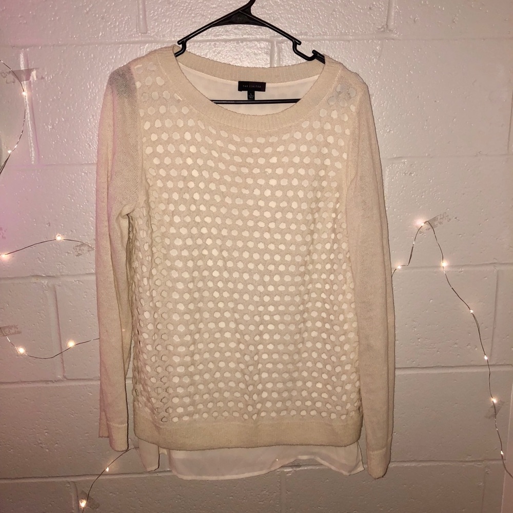 Cream Sweater Blouse
